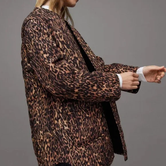 All Saints • Phyllis Reversible Leopard Print Jacket - Picture 2 of 7